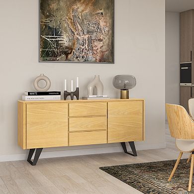 Simpli Home Lowry Sideboard Buffet Table