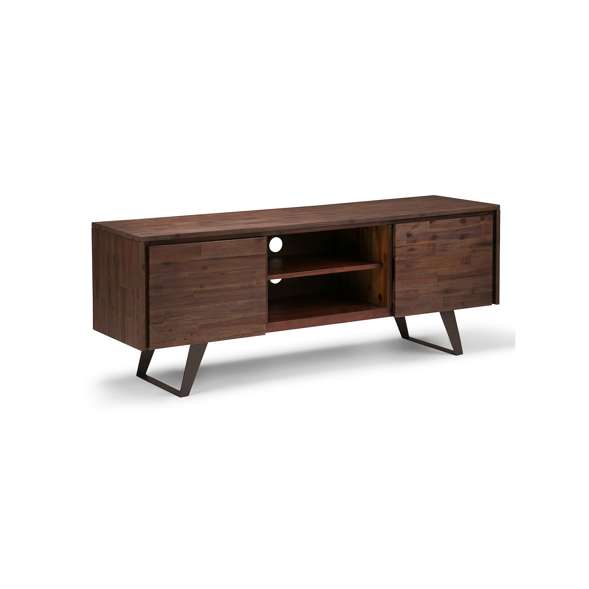 Simpli Home Lowry TV Media Stand, Brown
