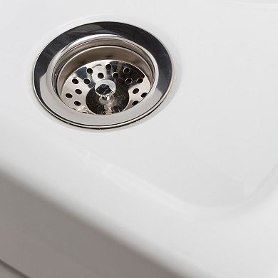 Simpli Home Murphy All-In-One 24-in. Laundry Sink and Cabinet