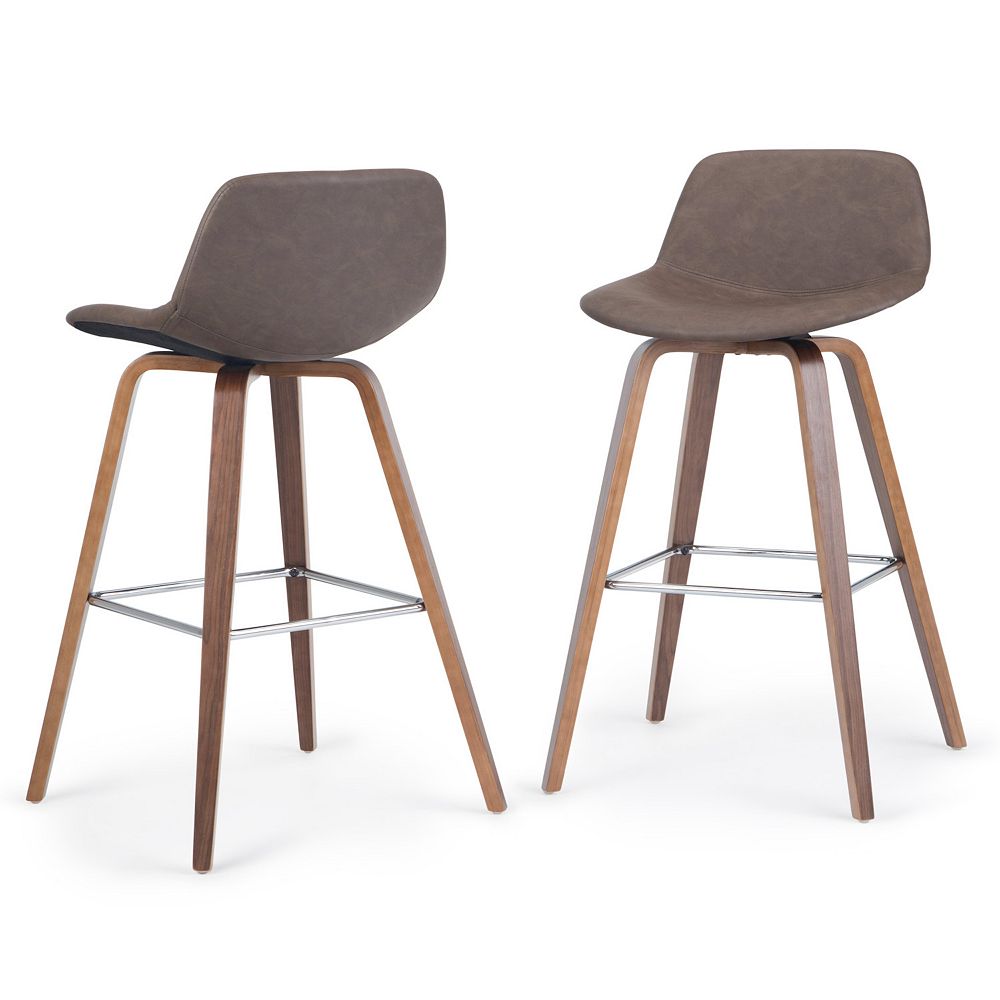 Simpli Home 2-piece Randolph Bentwood Counter Stool Set