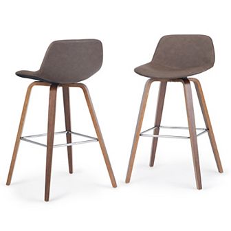 Simpli Home 2 pc Randolph Bentwood Counter Stool Set