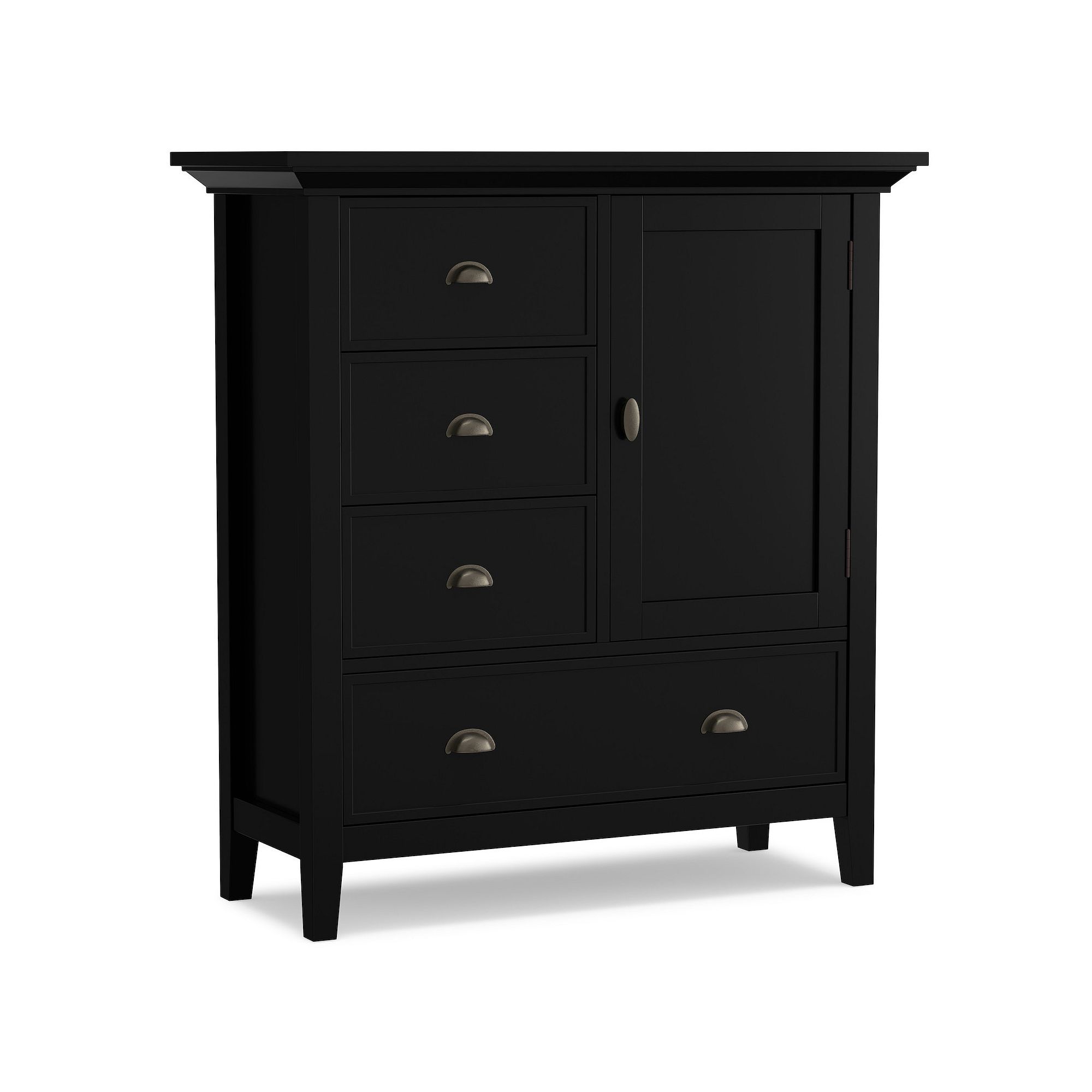 Simpli Home Redmond Medium Storage Cabinet, Black