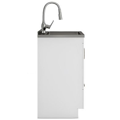 Reed All-In-One 24-in. Laundry Utility Sink and Cabinet