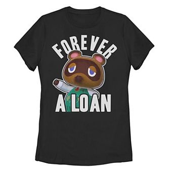Juniors' Nintendo Animal Crossing Tom Nook Forever A Loan Tee