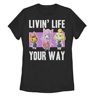 Juniors' Nintendo Animal Crossing Livin' Your Way Tee