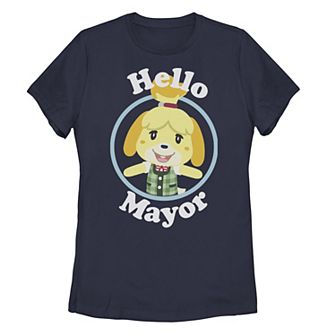 Juniors' Animal Crossing Isabelle Hello Mayor Tee