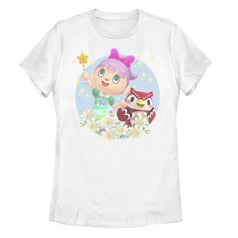 Juniors' Animal Crossing Villager & Celeste Portrait Tee