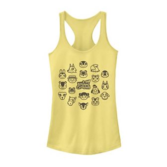 Juniors' Animal Crossings Villagers Group Shot Tank Top