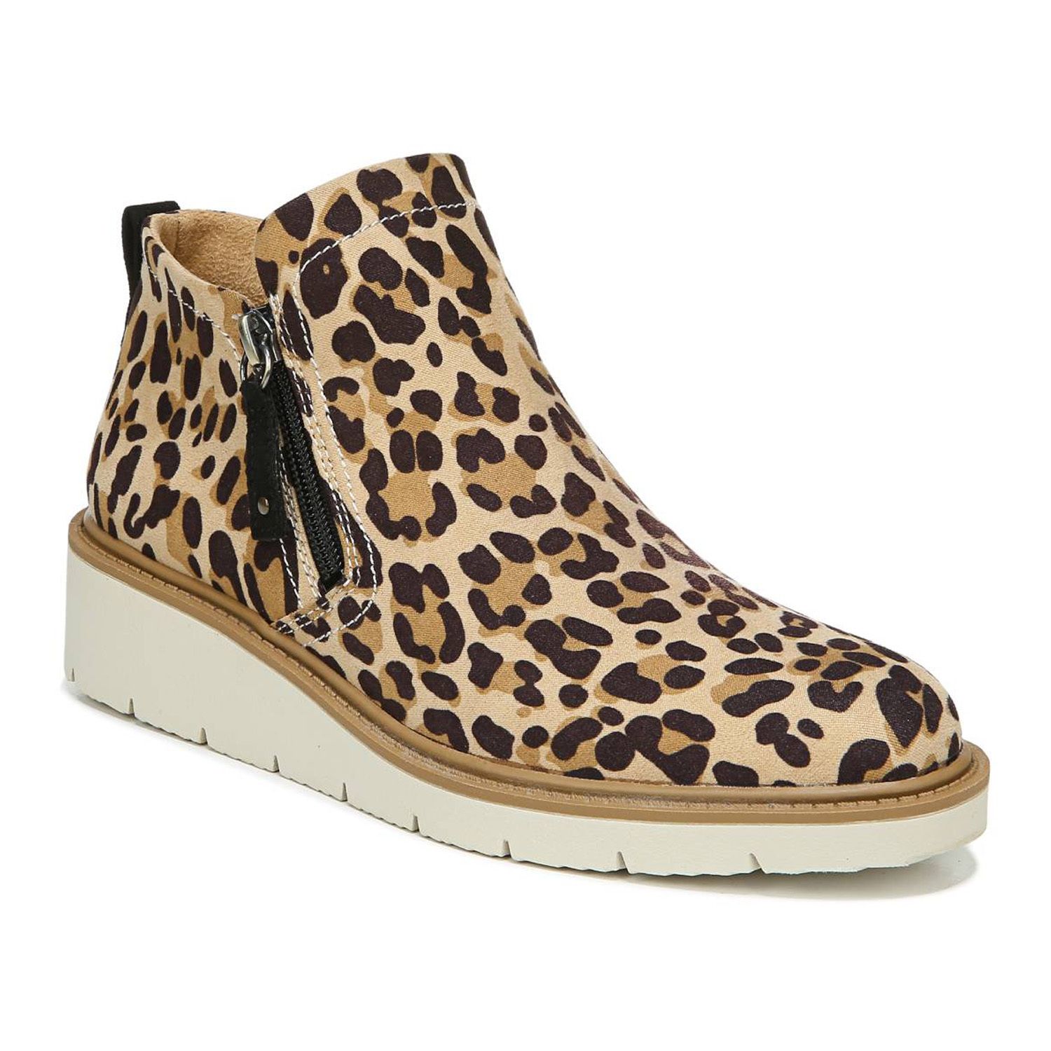 dr scholl's leopard wedge