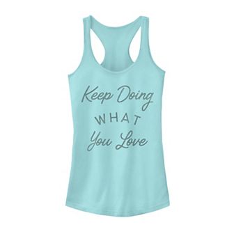 Juniors' "Keep Doing What You Love" Graphic Tank Top