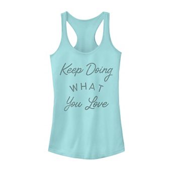 Juniors' "Keep Doing What You Love" Graphic Tank Top