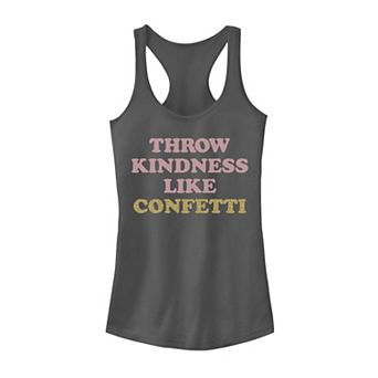Juniors' Kindness Confetti Graphic Tank Top
