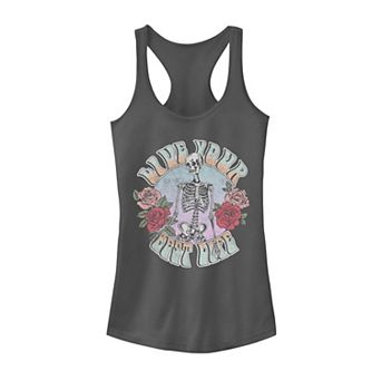 Juniors' Best Live Skeleton Tank Top
