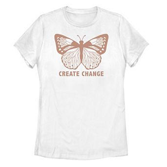 Juniors' Create Change Butterfly Tee