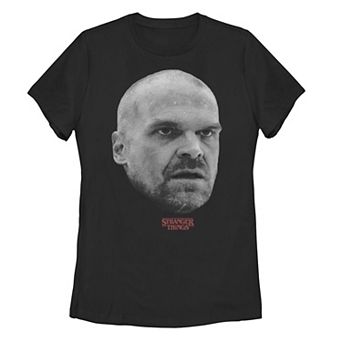 Juniors' Netflix Stranger Things 4 Hopper Big Face Tee