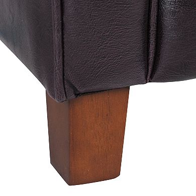 Kids HomePop Faux Leather Arm Chair