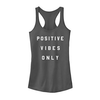 Juniors' Positive Vibes Only Graphic Tank Top