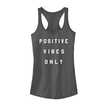 Juniors' Positive Vibes Only Graphic Tank Top