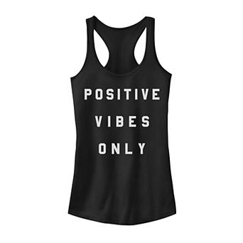 Juniors' Positive Vibes Only Graphic Tank Top