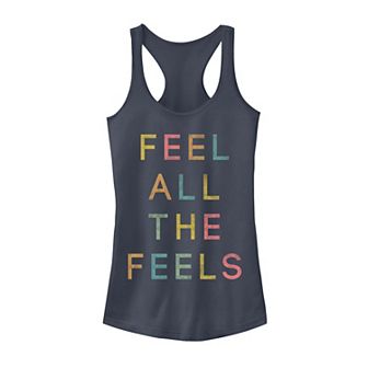 Juniors' Feel the Feels Graphic Tank Top