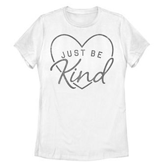 Juniors' "Be Kind" Heart Graphic Tee