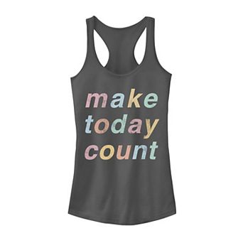 Juniors' Make Today Count Graphic Tank Top