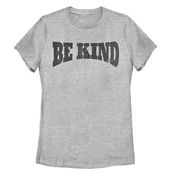 Juniors' "Be Kind" Arched Graphic Tee