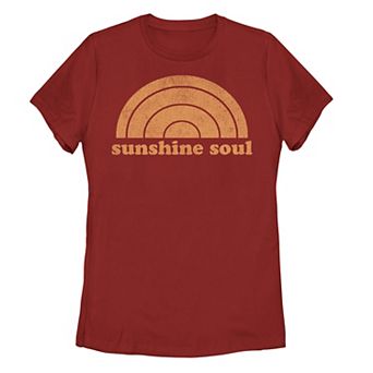 Juniors' "Sunshine Soul" Retro Graphic Tee