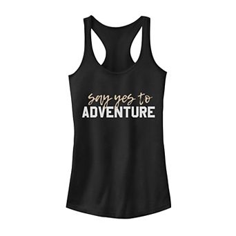 Juniors' "Say Yes To Adventure" Tank Top
