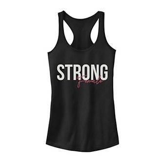Juniors' "Strong Female" Bold Tank Top