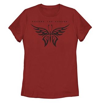 Juniors' "Become The Change" Butterfly Tee