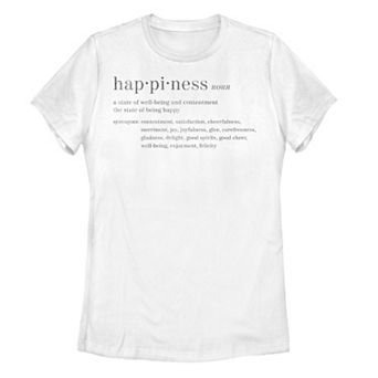 Juniors' Happiness Definition Tee