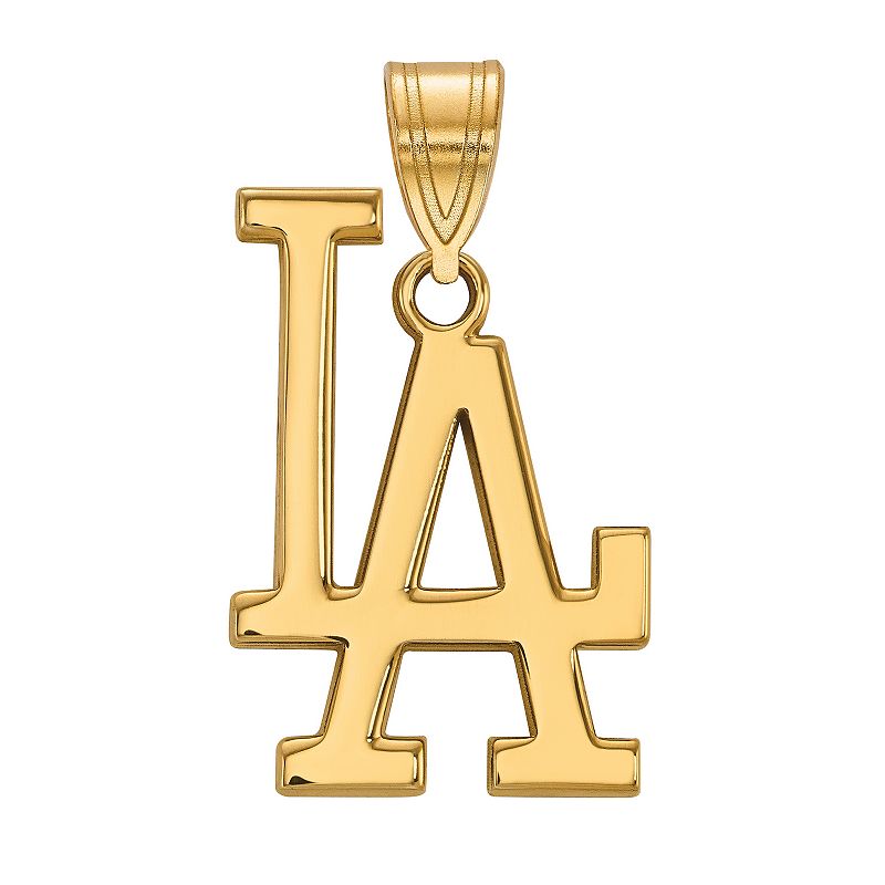 31030144 LogoArt 10k Gold Los Angeles Dodgers Large Pendant sku 31030144