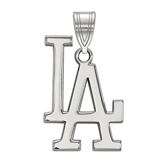 LogoArt Sterling Silver Los Angeles Dodgers Large Pendant