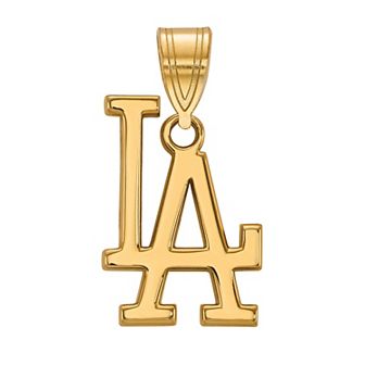 LogoArt Sterling Silver Los Angeles Dodgers Medium Pendant