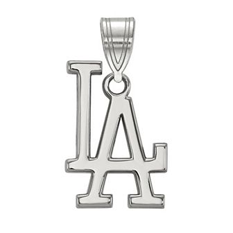 LogoArt Sterling Silver Los Angeles Dodgers Medium Pendant
