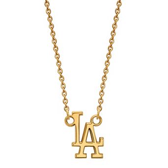 LogoArt Sterling Silver Los Angeles Dodgers Small Pendant Necklace
