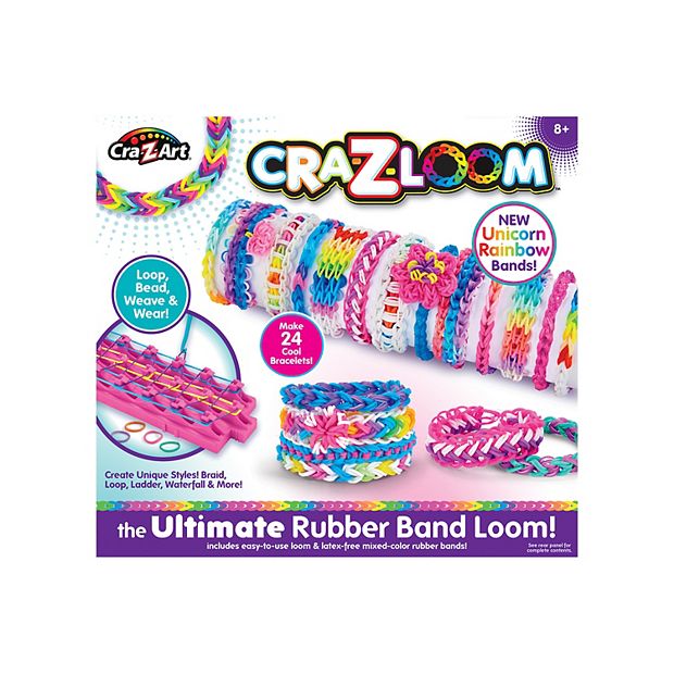 Cra-Z-Art Cra-Z-Loom Rubber Band Loom Kit-Unicorn And Neon Assortment  191284 - GettyCrafts