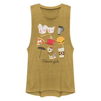 Juniors' Gilmore Girls Icons Muscle Tank Top