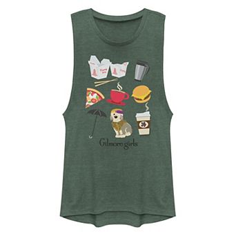 Juniors' Gilmore Girls Icons Muscle Tank Top