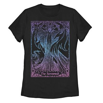 Disney's Sleeping Beauty Juniors' Maleficent Tarot Graphic Tee