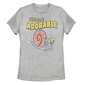Juniors' SpongeBob SquarePants Gary He's Just Adorable Tee