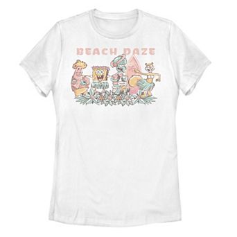 Juniors' SpongeBob SquarePants Beach Daze Group Shot Tee