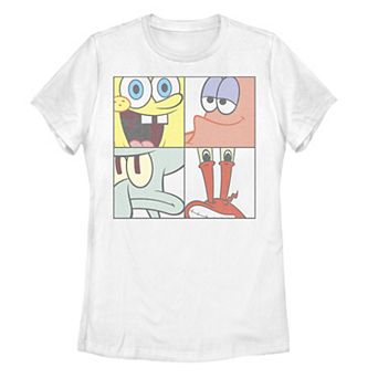 Juniors' SpongeBob SquarePants Group Shot Box Up Tee