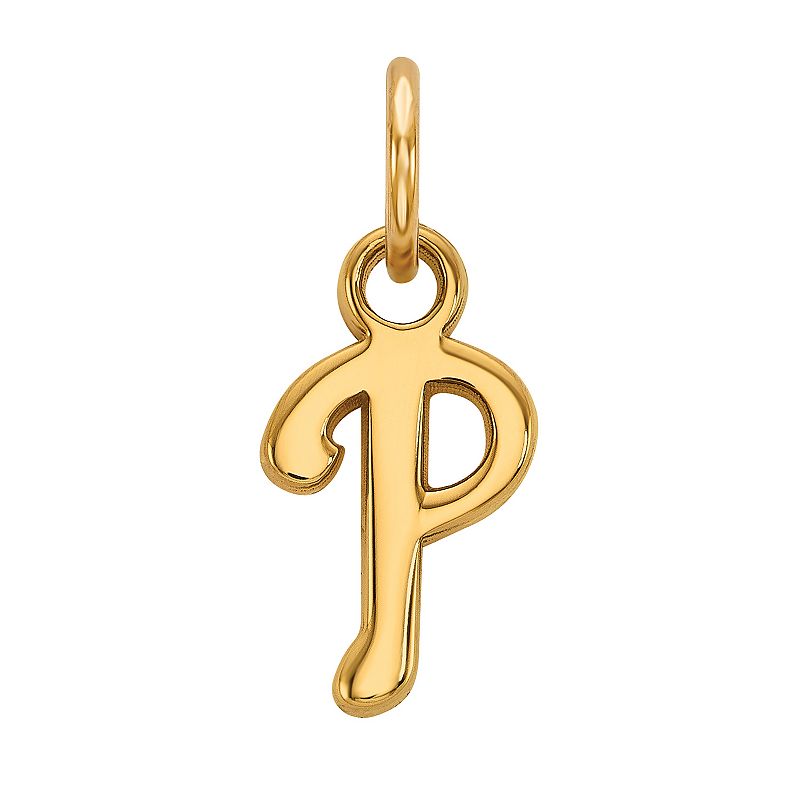 LogoArt 14k Gold Philadelphia Phillies Extra-Small Pendant, Womens, Size: 