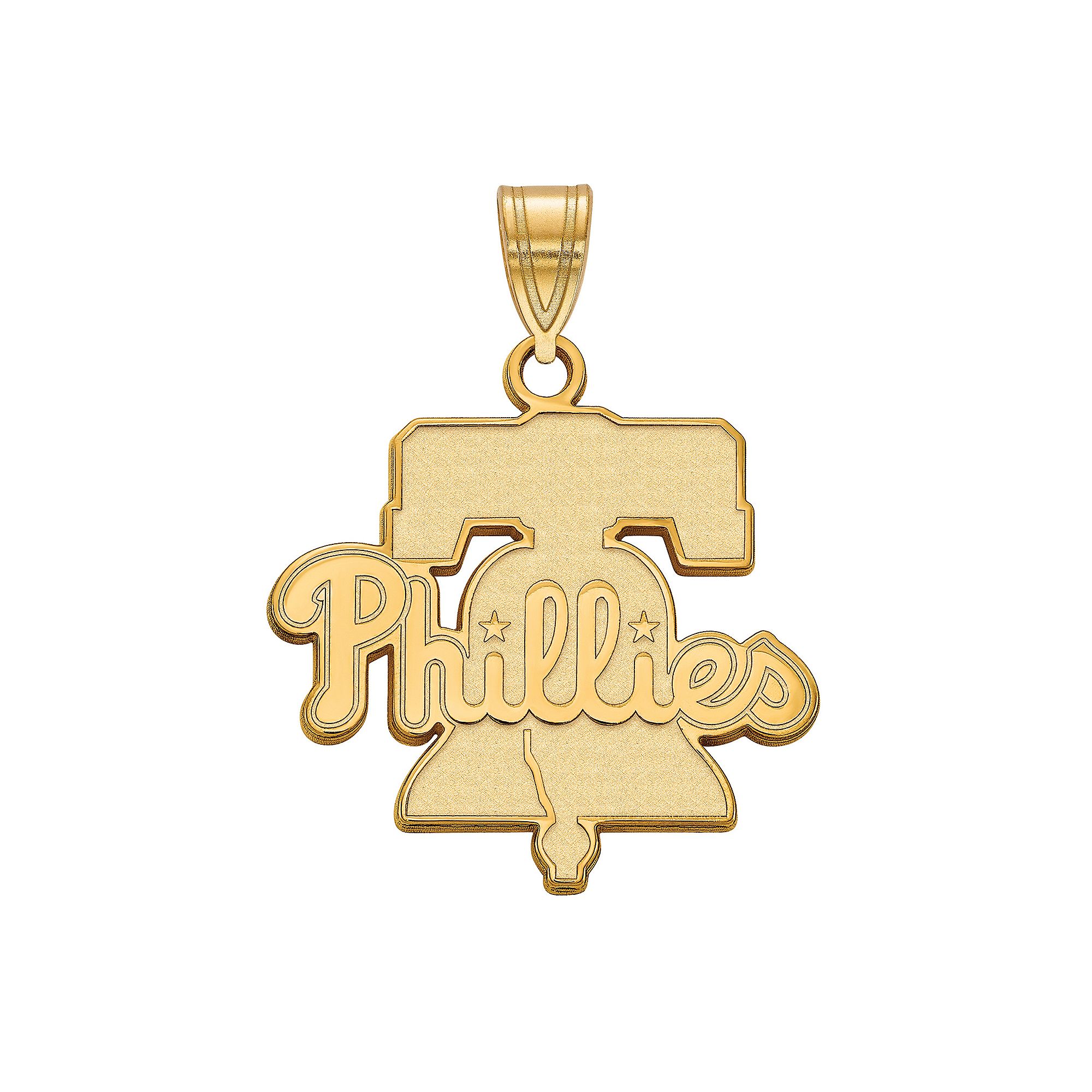 LogoArt Sterling Silver Philadelphia Phillies Large Pendant, Womens, Size: