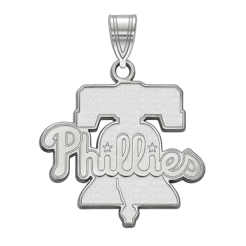 LogoArt Sterling Silver Philadelphia Phillies Large Pendant, Womens, Size: