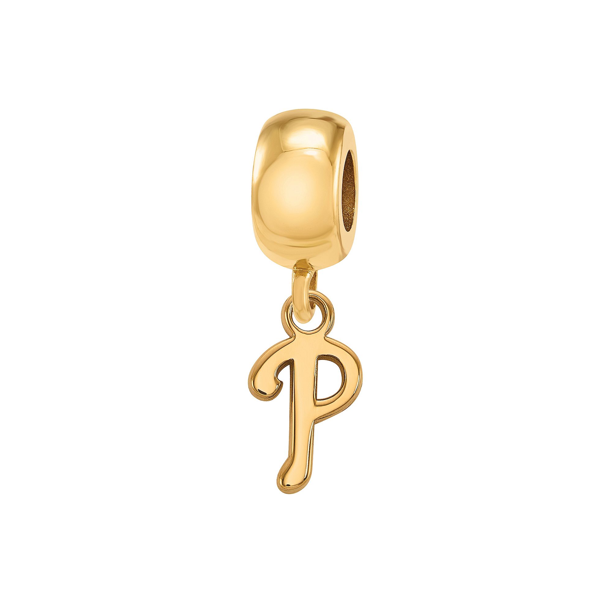 LogoArt Sterling Silver Philadelphia Phillies Extra-Small Dangle Bead, Wome