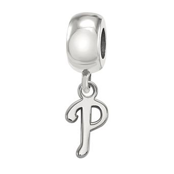 LogoArt Sterling Silver Philadelphia Phillies Extra-Small Dangle Bead
