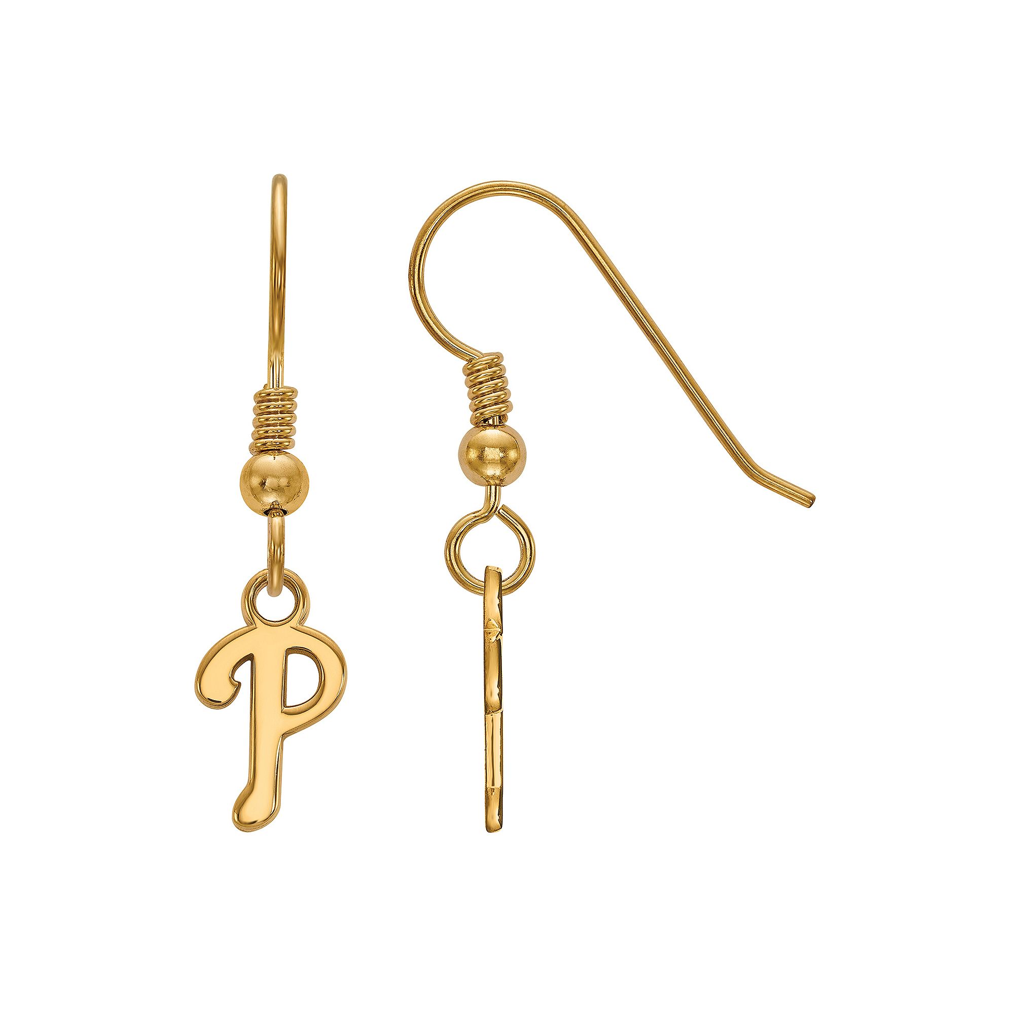 LogoArt Sterling Silver Philadelphia Phillies Extra-Small Dangle Earrings, 